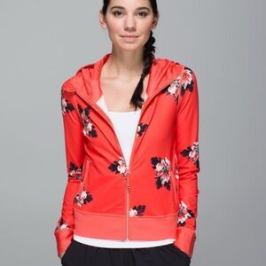 Lululemon Namaskar Hoodie in Atomic Flower Parfait Pink Atomic Red Size 10